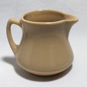 Vintage 1954 Wellsville Ohio China Co Tan 4 Oz Creamer